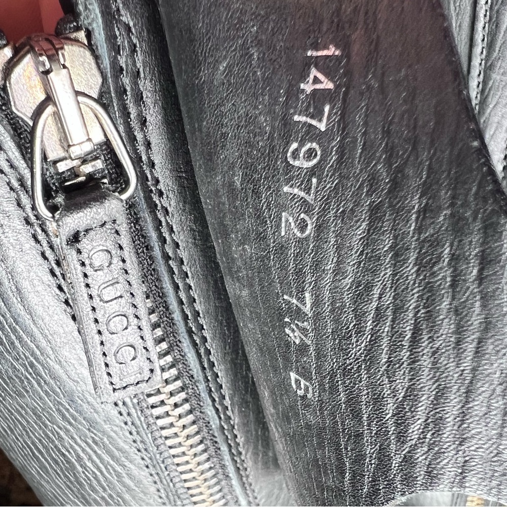 Black Leather GUCCI boots - Picture 13 of 14